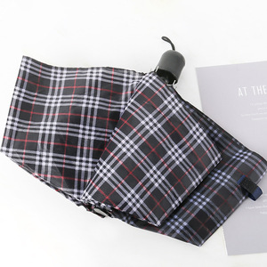 Parapluie pliant manuel QX, motif floral transparent et romantique, pliable en trois, pour adulte, style américain, 8 baleines, broderie - Product Image 2