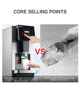 Máquina de Hielo en Cubos BTB, Producción Continua con un Solo Toque, para Uso Doméstico y Hotelero, Entrada de Agua Embotellada, Alta Capacidad 41.8kg/día - Product Image 6