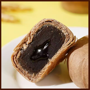 Pâte croquante et onctueuse au chocolat Moxiaoyan Lava Heart Flow, sans <span class=keywords><strong>sucre</strong></span> ajouté, pour le thé de l'après-midi au bureau, boîte à pain - Product Image 2