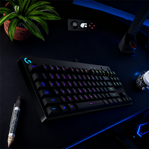 Pour <span class=keywords><strong>clavier</strong></span> de jeu mécanique <span class=keywords><strong>Logitech</strong></span> <span class=keywords><strong>G</strong></span> <span class=keywords><strong>Pro</strong></span> Ultra Portable 87 touches avec conception sans clé 16.8 millions de couleurs câble USB GX BLEU - Product Image 5