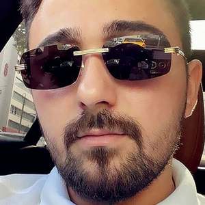 Lunettes de soleil carrées sans monture rétro tendance 2022 pour femmes, verres dégradés, lunettes de soleil aviateur en alliage pour hommes - Product Image 1