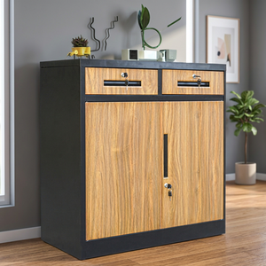 Customized <b>Lockable</b> Adjustable Modern Metal Turntable Steel <b>Cabinet</b> for Industrial Heavy-duty File Storage - Product Image 2