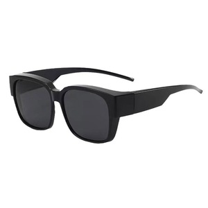 Lunettes de soleil populaires pour femmes, style en ligne, monture noire en PC, verres AC, protection UV375, type 3, ensemble de pare-soleil miroir - Product Image 1