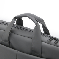 Sacoche portable personnalisée en polyester de 15 pouces, résistante à l'eau, pour ordinateur portable, avec fermeture éclair, pour hommes et femmes, style simple, bureau