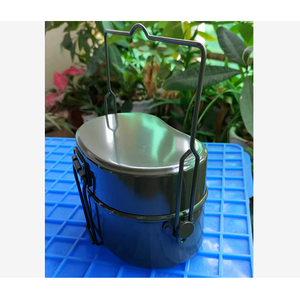Kit de 3 Piezas para Camping, Caza y Deportes, Juego de Utensilios de Cocina Ultraligeros de Aluminio para Hombre, Lonchera + Hervidor de Agua + Sartén - Product Image 4