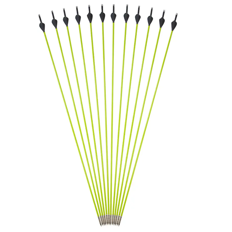 5Mm Màu Xanh Lá Cây Sợi Thủy Tinh Mũi Tên Cho Recurve Bắn Cung Bắn Cung Thực Hành Sợi Thủy Tinh Mũi Tên