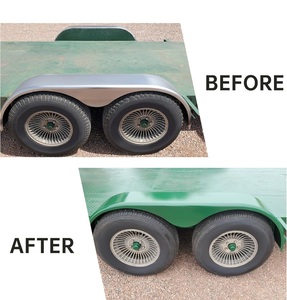 Couvre-<span class=keywords><strong>essieux</strong></span> <span class=keywords><strong>double</strong></span> pour <span class=keywords><strong>remorque</strong></span> tandem avec roues de 13 à 15 pouces, paire de remorques fermées en forme de larme - Product Image 4