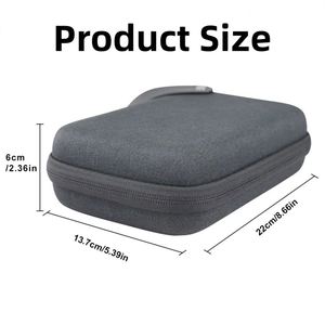 Étui de rangement de voyage en EVA rigide résistant à l'usure, antichoc, portable, avec fermeture éclair, pour câbles, chargeurs et équipements numériques - Product Image 3