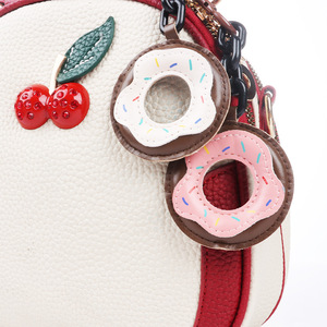 PU Leather High Quality Multi-Color Multi-Occasion Lightweight Customized Flower Keychain Creative Handmade Weaving Rope Knot
