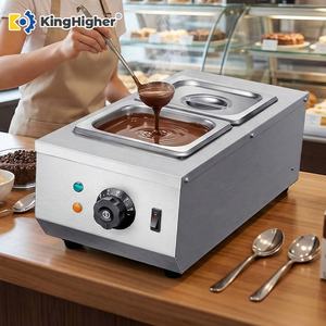Machine à <span class=keywords><strong>chocolat</strong></span> électrique professionnelle à 2 bacs, chauffe-<span class=keywords><strong>chocolat</strong></span> en acier inoxydable, machine à tempérer le <span class=keywords><strong>chocolat</strong></span> à <span class=keywords><strong>bain</strong></span>-<span class=keywords><strong>marie</strong></span> - Product Image 1