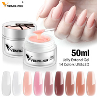 Nouvel Arrivage CANNI Venalisa Gelée Gel 50 ml LED&UV Gel UV de Construction Extension Sculpture 24 Couleurs Camouflage