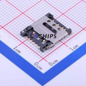 XKNANO-1306 SIM Card Connector SMD Connector Flip Cover Type Nano SIM Card Card Holder With Card Detection - Product Image 1