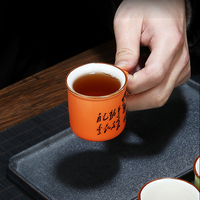 Tasse en céramique avec logo personnalisé d'usine Mini 70ml tasses en céramique imitation émail petites tasses à thé émaillées
