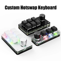 Pemrograman Tombol Kustom Makro Keyboard RGB 3/6/12 Tombol Salin Tempel Tombol Mini Tombol Permainan Toshiba Mekanis Hotswap Macropad