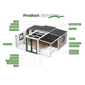Maison préfabriquée extensible à montage rapide, maison mobile pliable pour habitation et <span class=keywords><strong>location</strong></span> - Product Image 2