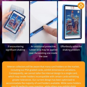 Factory Custom Modern Sturdy Magnetic Acrylic Booster Pack Display Frame UV Protected <b>Strong</b> Magnet High Clarity Trading Card - Product Image 4