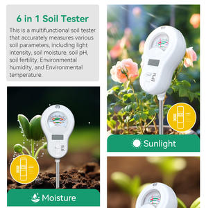 <span class=keywords><strong>All</strong></span>-<span class=keywords><strong>in</strong></span>-One Bodenmessgerät 6-<span class=keywords><strong>in</strong></span>-<span class=keywords><strong>1</strong></span> <span class=keywords><strong>Tester</strong></span> für Bodenfruchtbarkeit, pH-Wert, Feuchtigkeit, Temperatur, Sonnenlicht und Luftfeuchtigkeit zur Maximierung der Ernte <span class=keywords><strong>in</strong></span> Garten und Landwirtschaft - Product Image 5