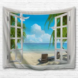 Современный дизайн, пляжное полотенце из полиэстера с цифровой печатью на заказ