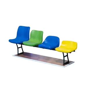 Grandstand Hdpe Plastic Seat Public Seating Lecture Hall Chair Heavy Duty Stadium Seat Fixed Plastic Bleacher Chair