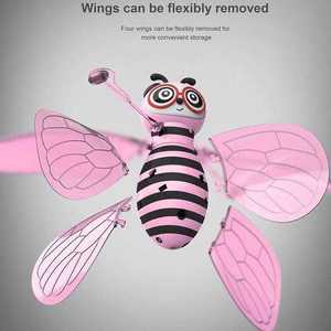 Mini abeille volante Drone Induction jouets main détection hélicoptère balle volante jouet pour enfants en plastique abeille Drones cadeaux hélicoptère RC - Product Image 5