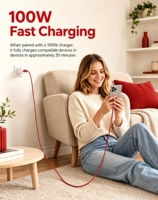 Câble tressé en nylon Togudu Type-C vers Type-C, transfert de données 480 Mbps, charge rapide, cordon universel multi-appareils CC-288