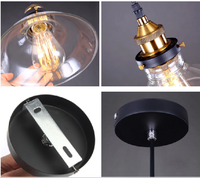 Luminaires suspendus en verre LED modernes pour la cuisine, la chambre à coucher, décoration d'intérieur, style nordique de luxe