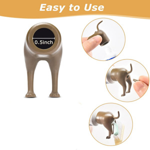 Distributeur de dentifrice amusant en forme de fesses de chien, nouveauté de la marque LM, accessoires de salle de bain en résine pour la maison - Product Image 2