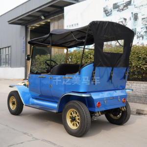 <span class=keywords><strong>Voiture</strong></span> électrique de tourisme vintage bleue personnalisable à double rangée avec toit, idéale pour mariages et événements commerciaux – <span class=keywords><strong>Voiture</strong></span> classique - Product Image 1