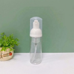 Glossy Surface Foam <b>Dispenser</b> <b>Bottle</b> 30ml 50ml PET Face Cleanser Liquid Foaming Mousse <b>Pump</b> <b>Bottle</b> White 60ml Cleanser <b>Bottle</b> - Product Image 3