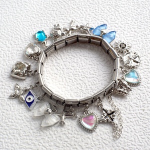 Accessoire DIY pour module italien, Série Magic Color Love, Pendentif de bracelet élastique à breloques tendance, Direct usine - Product Image 1