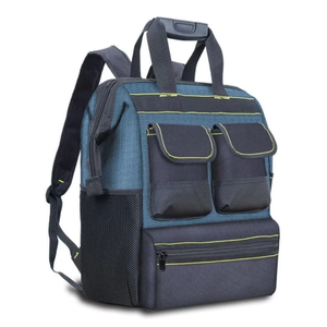 Manufacturer Large Capacity Multi-Functional Double Shoulder <b>Tool</b> <b>Backpack</b> Canvas Electrician <b>Bag</b> Special Purpose Case - Product Image 1