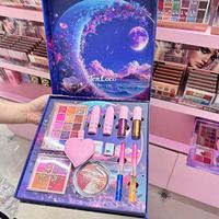 Ensemble de maquillage de vente chaude bas quantité minimale de commande boîte-cadeau de maquillage tout en 1 de haute qualité avec palette et fard à joues en poudre brillant avec prix d'usine