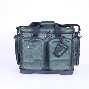 2025 Wholesale Molded 11 Pockets 40L Fishing <b>Box</b>&bags Hard Base Waterproof PVC Fishing Tackle Bag - Product Image 1
