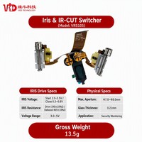 Commutateur de filtre IR-CUT et d'iris automatique à double entraînement intégré de haute précision avec moteur pas à pas pour caméra de sécurité CCTV