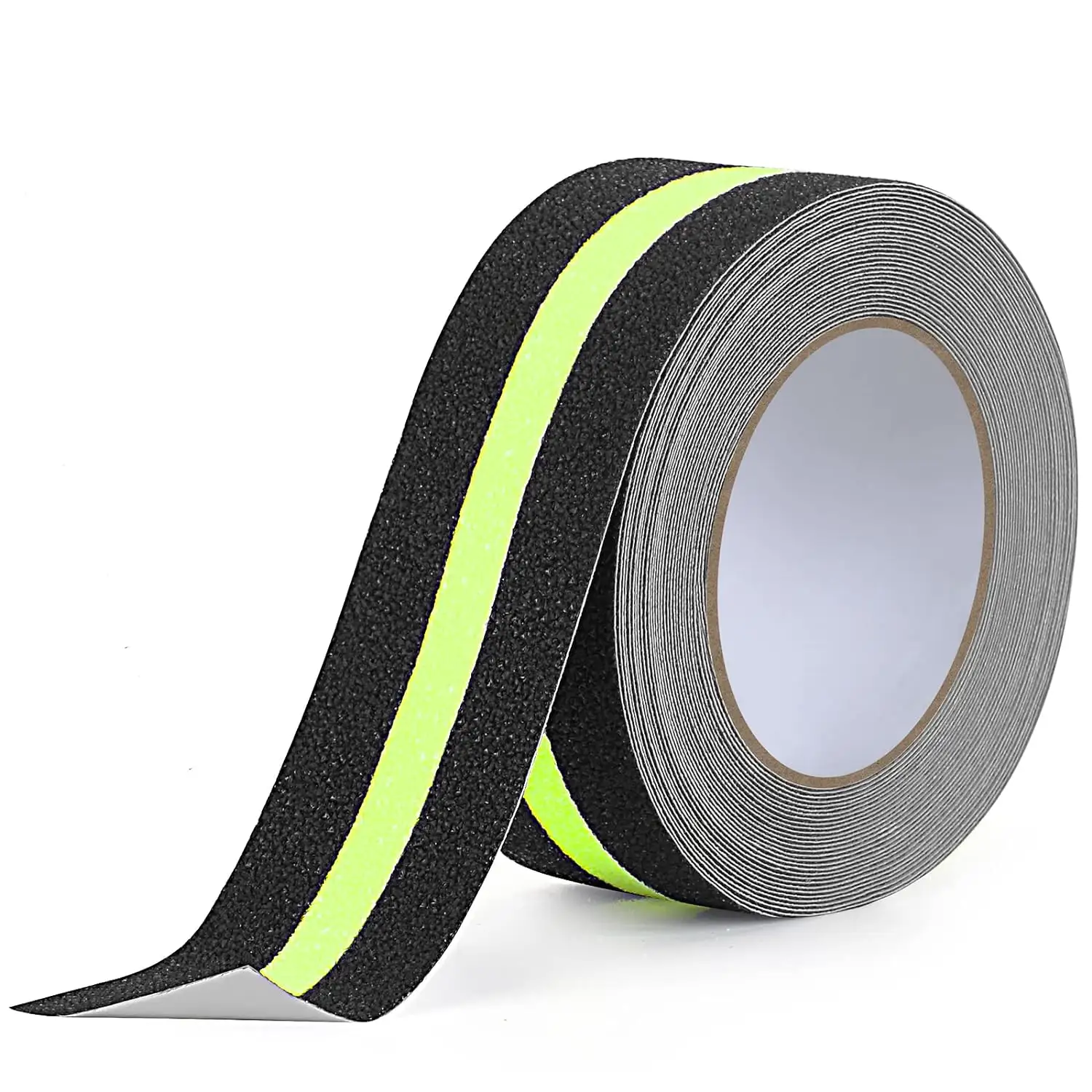 Custom Solvent glue Black Yellow strong Adhesive Safety Waterproof Sole Reflective Outdoor Anti slip Glow PET Stair Floor Tape