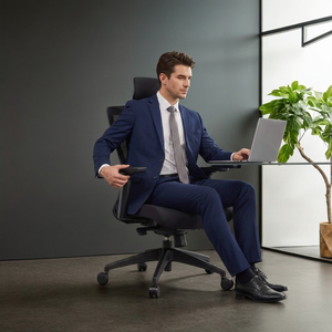 Modern Lift Office Gaming <b>Chair</b> Breathable Fabric Seat Mesh Backrest 3D Armrest Moulded Foam Seat Adjustable Height for Ultimate - Product Image 1