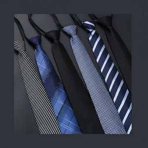 Cravatta da uomo alla moda con cerniera automatica per uomo alla moda - Product Image 1