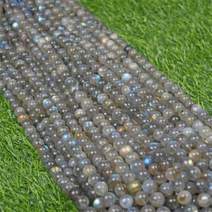 Joyería HUIYING, Cuentas Sueltas Naturales de Grado 7A, Forma de Bola, Pulidas, Semiterminadas, <span class=keywords><strong>para</strong></span> DIY, <span class=keywords><strong>Pulseras</strong></span> de Cuentas - Product Image 2