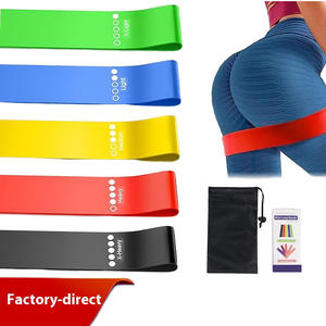 Dây tập Yoga TPE năm màu, logo tùy chỉnh, cung cấp trực tiếp, vòng kháng lực thể dục, dây tập đàn hồi cao - Product Image 1