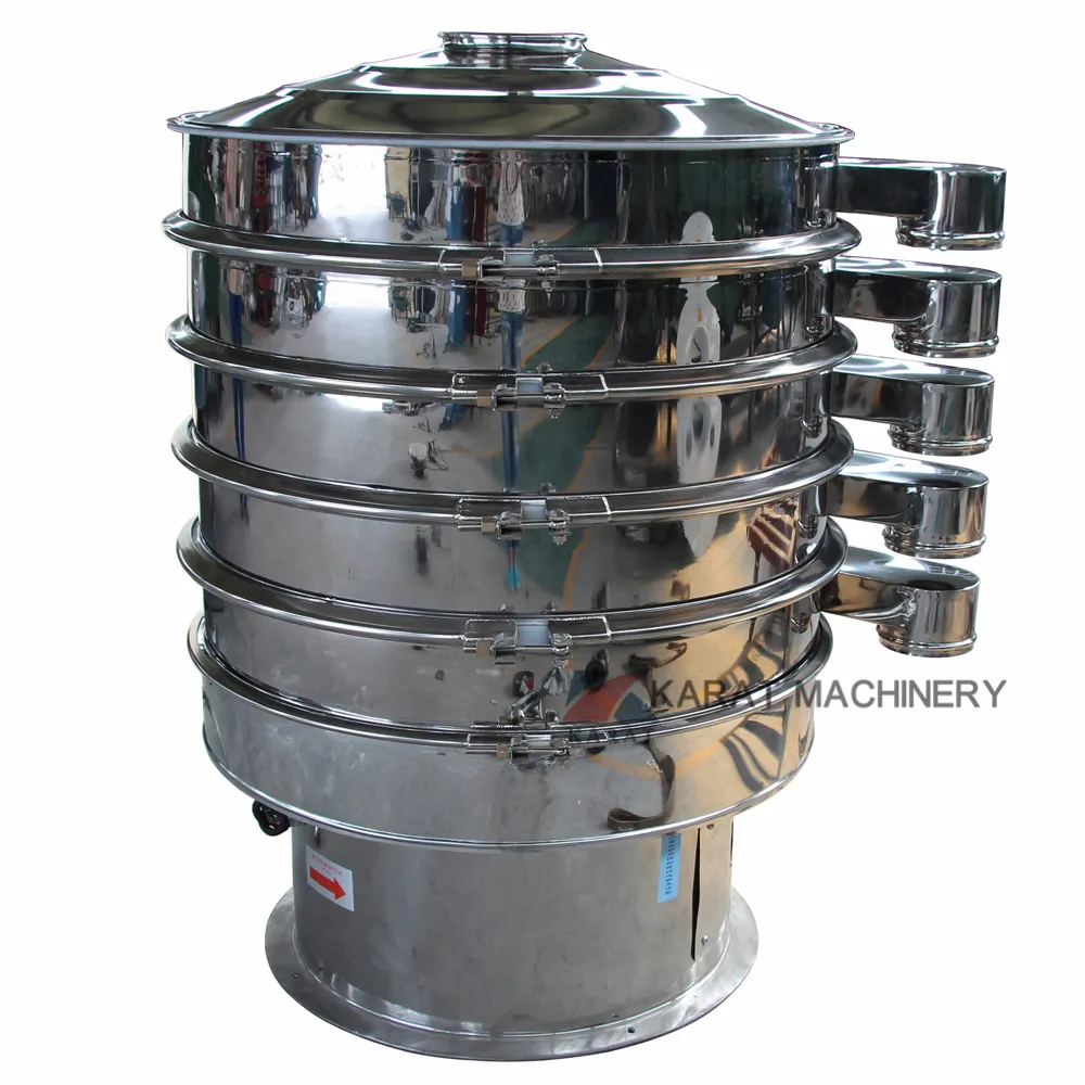 Food Grade Filter Rotary Vibrating Screener Corn Flour Sifter Sieving Machine