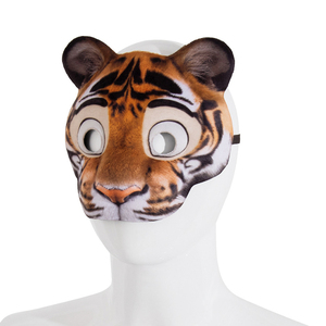 Nuovo all'ingrosso maschera per festa animale EVA mezza faccia tigre mascherata decorazione oggetti di scena festa di carnevale maschera per i bambini - Product Image 2