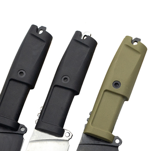Couteau Bowie Skinner à pointe droite en acier inoxydable de haute qualité ER 0500, pour le camping en plein air, manche en caoutchouc N690, découpe DIY, 20 cm, OEM - Product Image 3