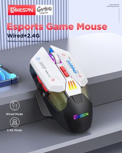 Ergonomic Lightweight Wireless Optical Programmable Right-Handed Gaming <b>Mouse</b> Wired 2.4G Dual Mode RGB Backlit PC Stock - Product Image 2