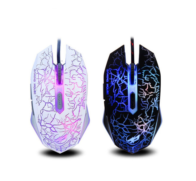 Useful Color E-sports 6D Gaming Mouse Comfortable Grip and Easy to Carry Four-speed Shift War Wolf Q7 Black With Gaming Mouse
