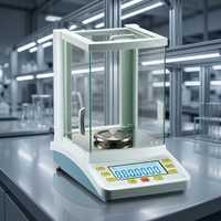 FA2004B 0.1mg Analytical Balance 0-200g Digital Lab Scale Glass Draft Shield for Research Pharmaceutical Use