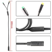 Bafang-Pièces pour moteur central BBS01/02B BBSHD 1T2 Câble de connexion de l'accélérateur Bafang Y pour vélo électrique 1000w 8fun