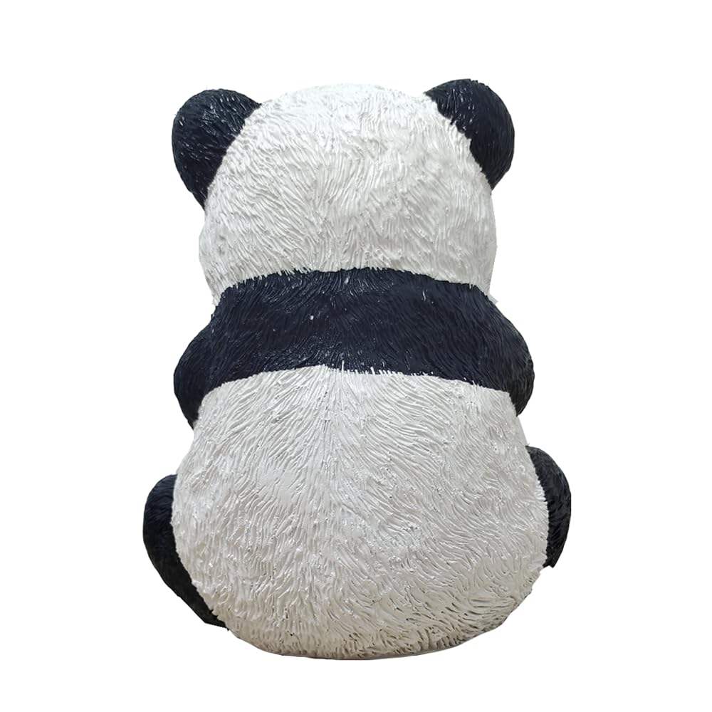 Cute Panda Statue Resin Animal Sculpture Home Desk Decor Panda Lover Gift Small Ornament Collectible Office Bookshelf