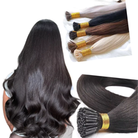 Extensions de cheveux brésiliennes en gros, 100 % naturelles, 18-30 pouces, à pointe en kératine, texture personnalisée, sans perte de cheveux