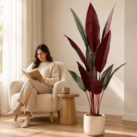 Vente en gros de plantes artificielles Strelitzia (Oiseau de paradis) – Fournisseur de verdure en vrac pour projets hôteliers, de complexes hôteliers, d'aménagement paysager et de décoration