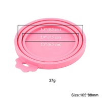 Vente directe d'usine, nourriture pour animaux de compagnie, chiens et chats, couvercle de boîte en silicone multifonctionnel anti-poussière, trois tailles, résistant aux températures élevées/bas, nourriture